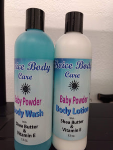 Baby Powder Lotion with Shea Butter & Vitamin E.